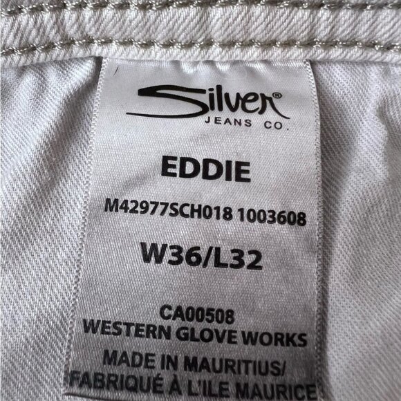 SILVER Jeans Eddie Straight Leg Size 36/32 - Picture 11 of 12
